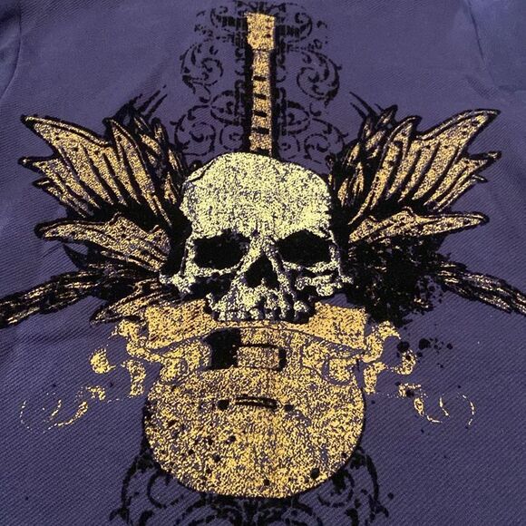 Kids Navy Blue Graphic Polo Shirt - Picture 2 of 7